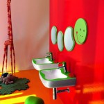 Colorful Kids Bathroom Decor by Laufen