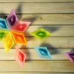 Colorful Candles in Shape of Folded Paper Boat_3