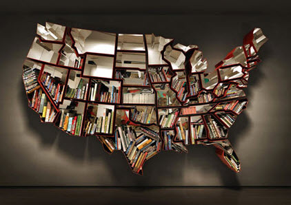 Wall Mounted Bookcase by Ron Arad