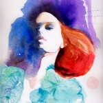 Watercolour Fashion Illustration Print by Cate Parr_6