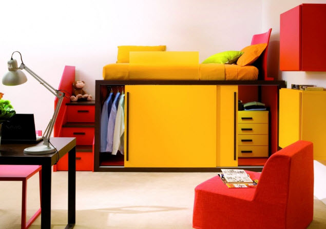 Colorful Furnitures for Small Apartment_4