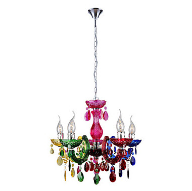 Colorful Chandelier Dining Room Light Fixtures_8