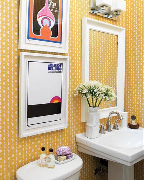 Bathroom Decorating Ideas with Beautiful Wall Arts_22