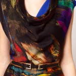 Black-yet-colorful Printed Midi Dress by Ted Baker_2