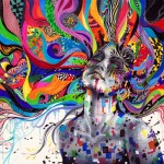 Colorful Mixed Media Drawings by Callie Fink