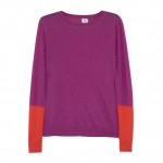 Iris & Ink Color-block Cashmere Sweater