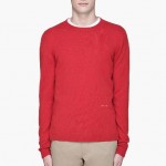 Marni Red Knit Cashmere Crewneck Sweater