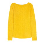 N.Peal Yellow Cable-knit Cashmere Sweater