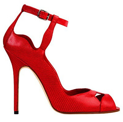 Red Designer Bridal Shoes, Manolo Blahnik