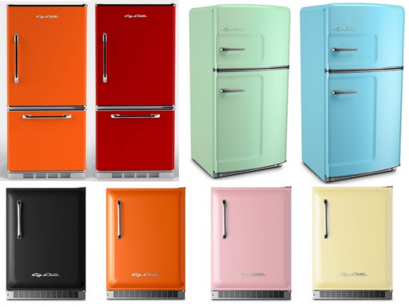 Colorful Retro Style Refrigerators, Big Chill Retro Style Refrigerators