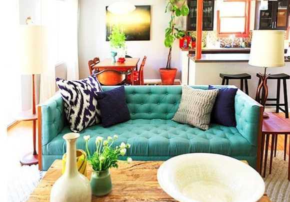 Colored Tufted Sofas