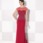 Cameron Blake Red Mother of the Groom Dresses_2