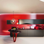 Spectacular Red and Black Kitchen From a Snaidero by Pininfarina