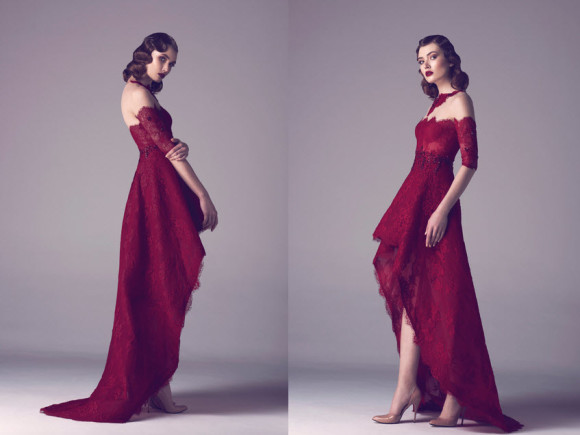 Vintage Colored Gowns From Fadwa Baalbaki Spring 2015 Couture Red_1