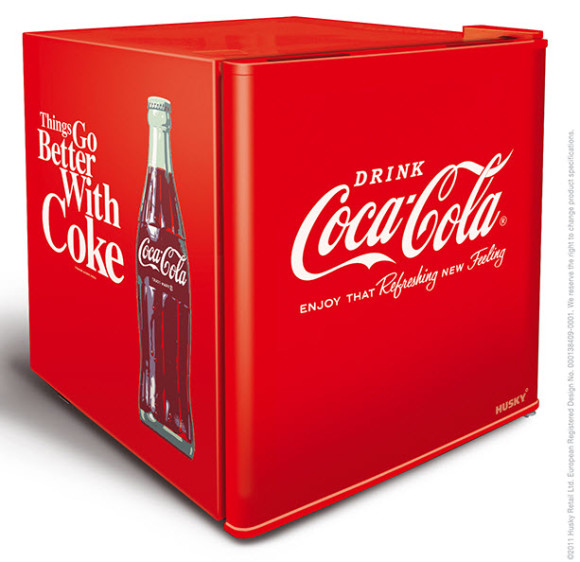 Husky Mini Countertop Fridge Coca Cola