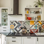 Bright Patchwork Tile Backsplash Designs for Kitchen from Purpura