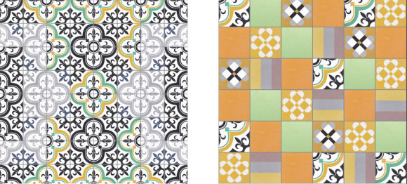 Bright Patchwork Tiles by Purpura_1