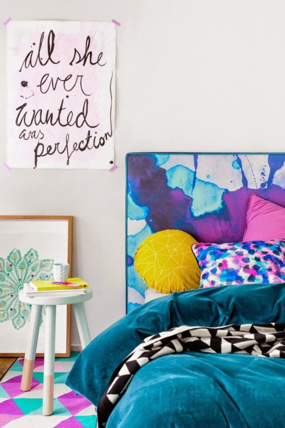 Watercolor Vibrant Bedheads by Mexsii_1