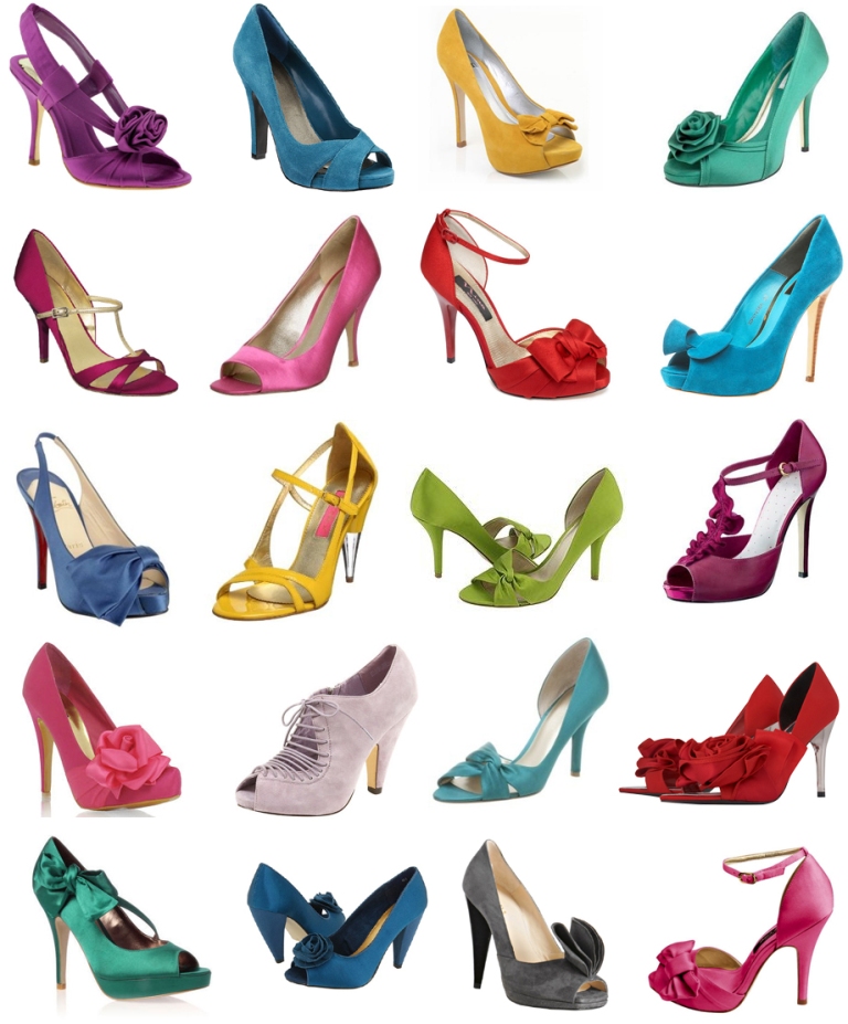 Sweet and Colorful Wedding Shoes