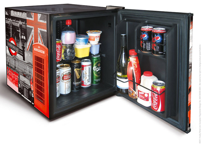 » Husky Mini Countertop Fridge London at In Seven Colors Colorful