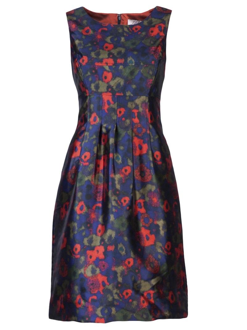 » Floral Print Mini Prom Dresses by LELA ROSE at In Seven Colors ...