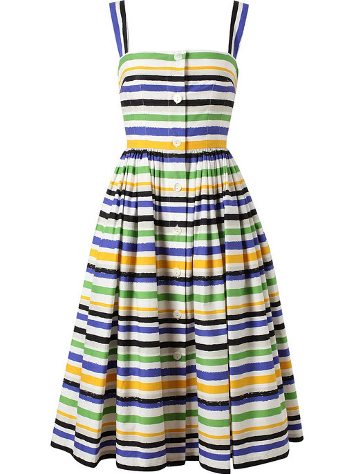 » DOLCE & GABBANA Striped Sun Dress at In Seven Colors – Colorful ...