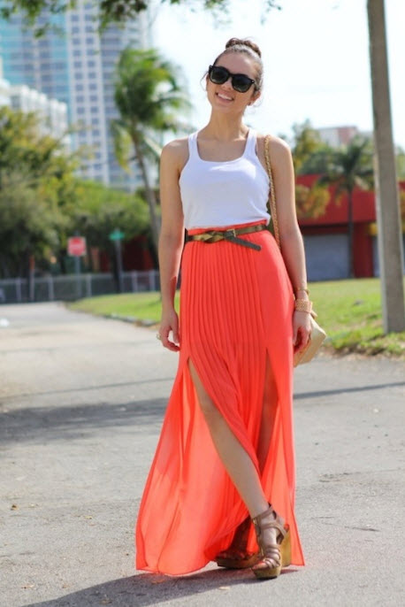 » How to Wear Pleated Skirt_12 at In Seven Colors – Colorful Designs ...